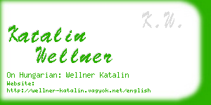 katalin wellner business card